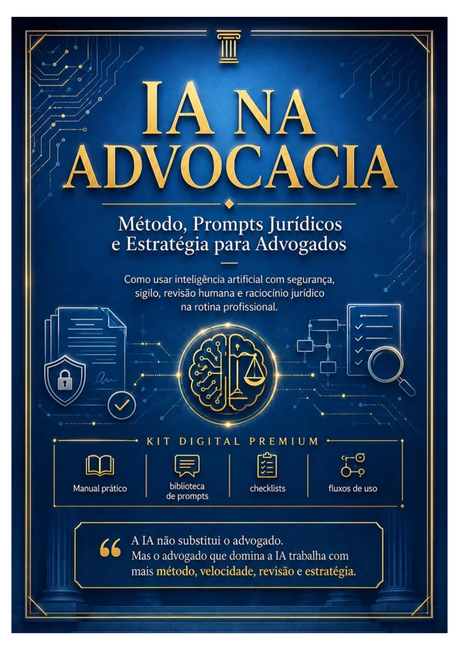 Capa do kit IA na Advocacia